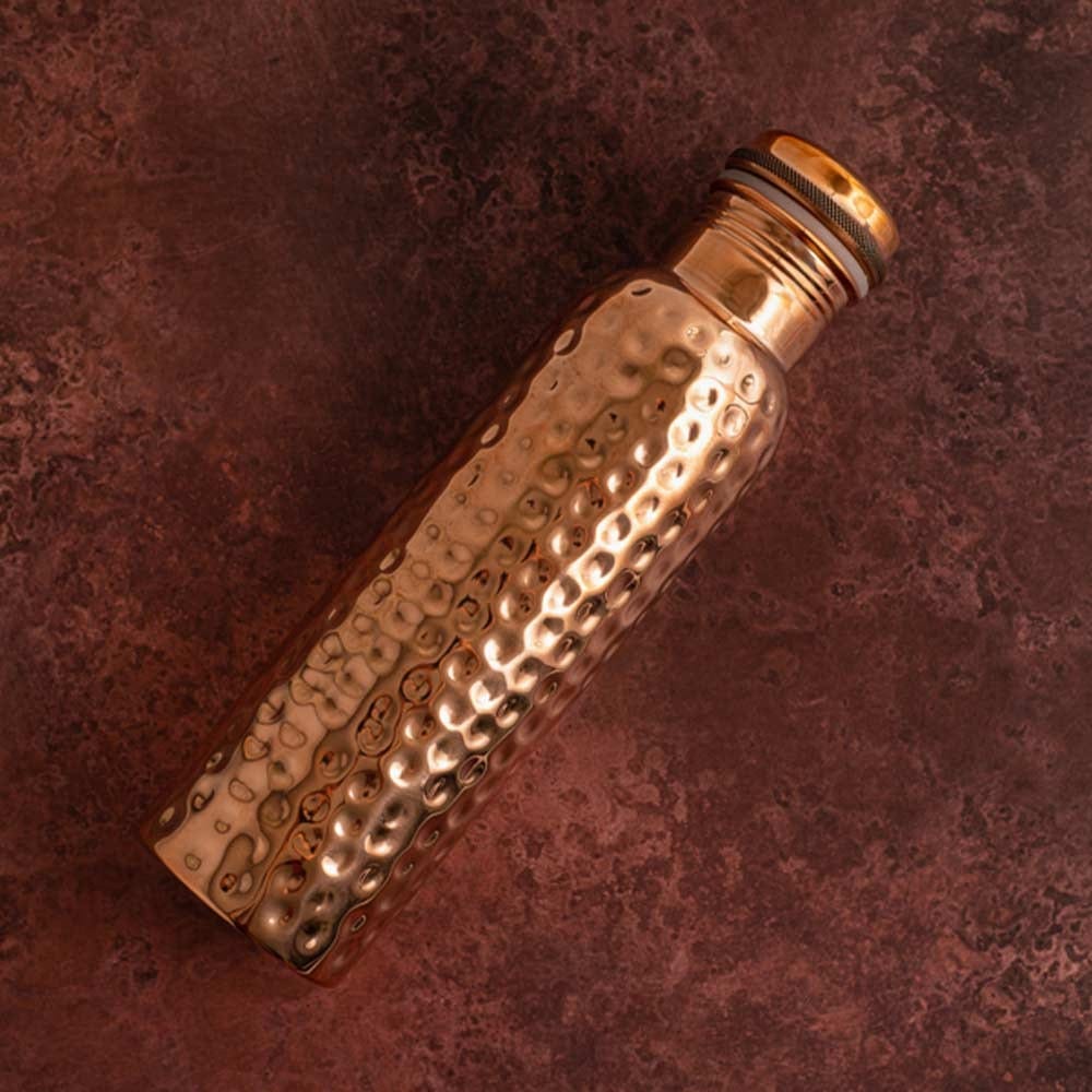 Handcrafted Pure Copper Water Bottle- 800ML