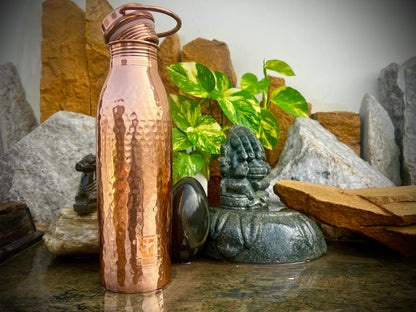 Handcrafted Pure Copper Water Bottle- 800ML