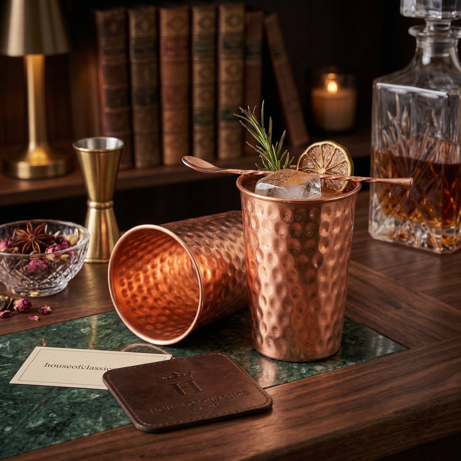 copper cups set