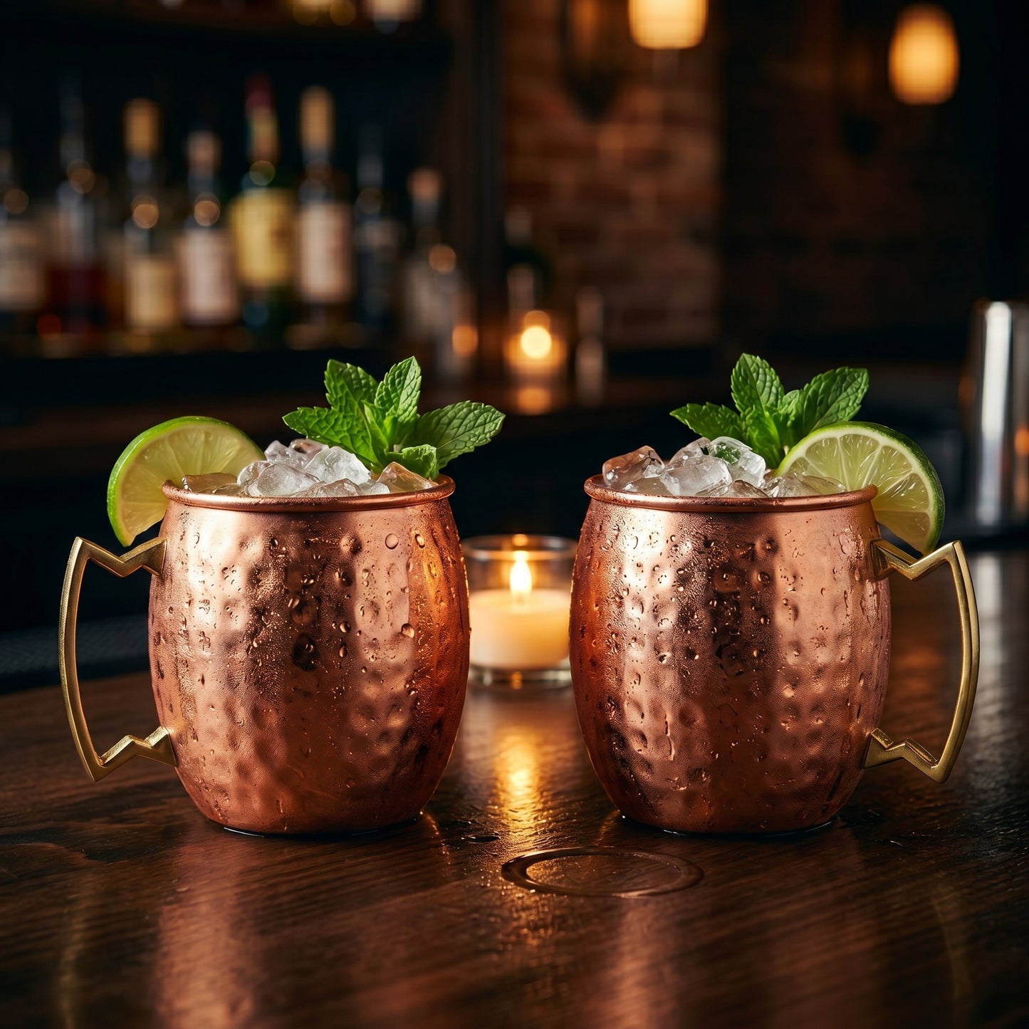 Ayurvedic Copper Moscow Mule Mugs 470ml (Set of 2)- 100% Pure Copper