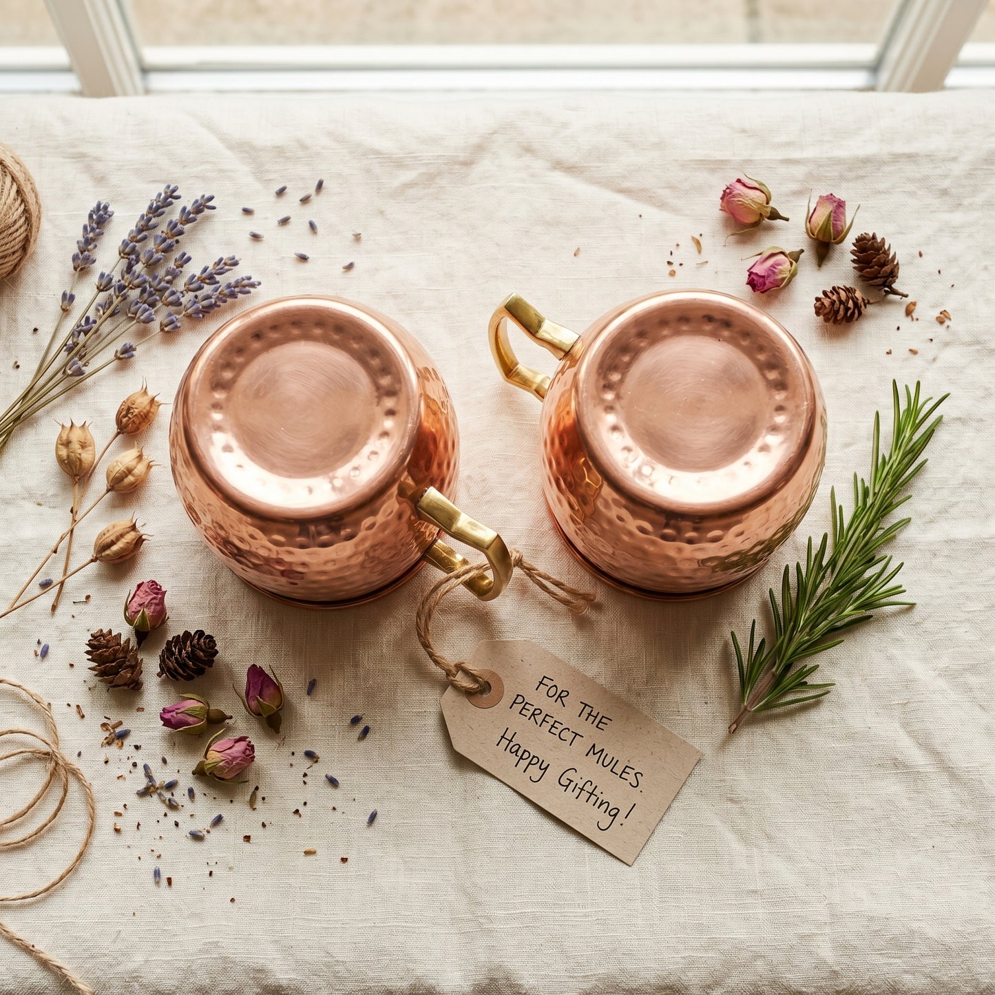 Ayurvedic Copper Moscow Mule Mugs 470ml (Set of 2)- 100% Pure Copper
