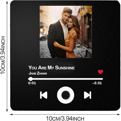 Customized Photo Music Fridge Magnet with Frame - Personalized Gift 2026