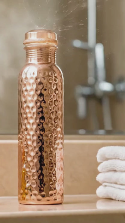 Handcrafted Pure Copper Water Bottle- 800ML