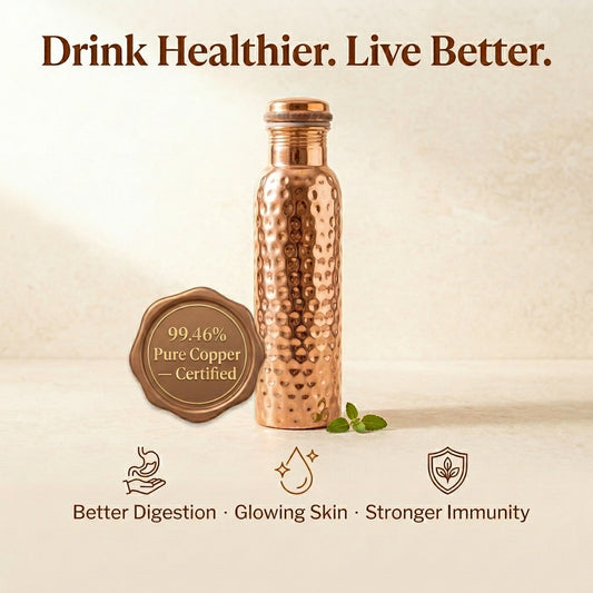 pure copper water bottle