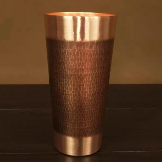 Copper Coffee Hammered Mule Luxury Mug- Engraved Texture 600ml