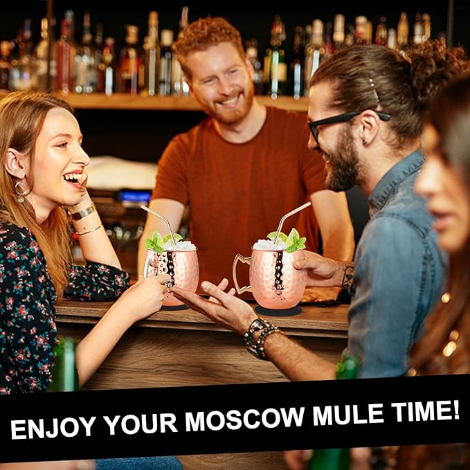 100% Copper Moscow Mule Mug 350ML Each (Pack of 2)